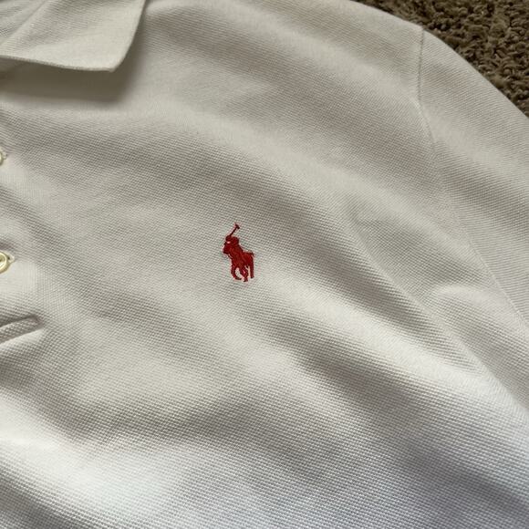 VTG Polo Ralph Lauren Polo Two Tone Shirt Mens XL Blue Classic Slim Fit. - Picture 3 of 7